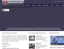 Tablet Screenshot of neerajindustries.com